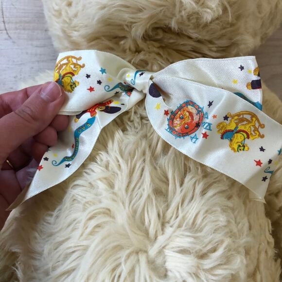 FAO Schwarz Vintage 1990s Yellow Bear with Ribbon 24" - Picture 3 of 7